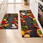 Set de 2 Tapis de Cuisine Antidérapants