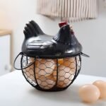 Panier à Œufs en Forme de Poule