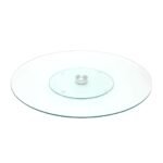 Plateau Tournant de Service en Verre