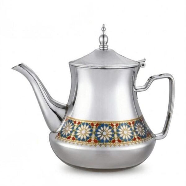 Théière Traditionnelle Décorée en Inox 2L